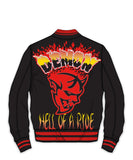 REASON DODGE DEMON VARSITY JACKET - DGER5-002 - BLACK/RED
