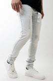 DISASTER SUPER STRETCH SKINNY JEAN - DZTR-437 - ICE BLUE