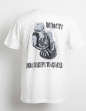 DENIMICITY "FROM SHEEP TO GOAT" STONE T-SHIRT - DNM-2508R - WHITE/GREY