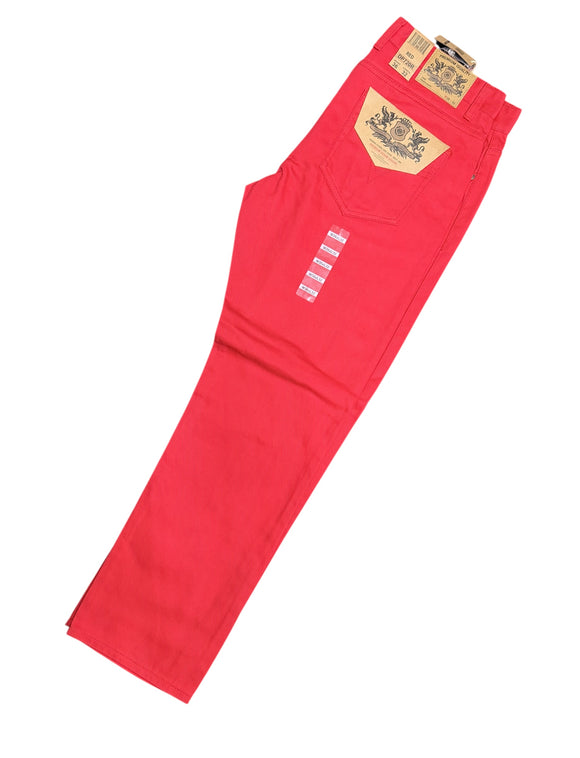 NOIZ STRAIGHT FIT JEANS - DP720 - RED – King City Fashion