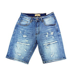 BLEECKER & MERCER DENIME SHORT - DS2561- ICE BLUE