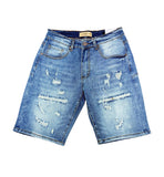 BLEECKER & MERCER DENIME SHORT - DS2561- ICE BLUE