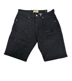 BLEECKER & MERCER DENIME SHORT - DS2561- JET BLACK