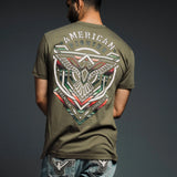 AMERICAN FIGHTER T SHIRT - FM15055 - DUSTY