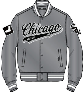 PRO STANDARD CHICAGO WHITE SOX STAIN JACKET - LCW6314456 - GREY