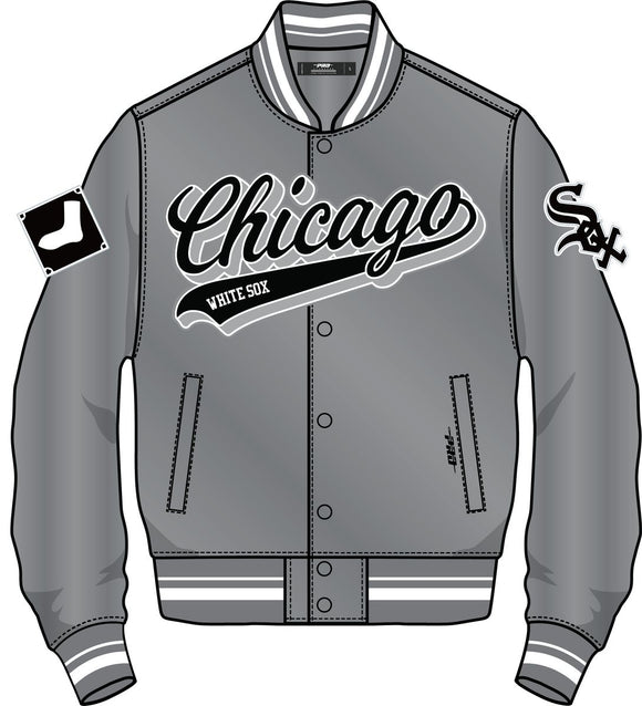 PRO STANDARD CHICAGO WHITE SOX STAIN JACKET - LCW6314456 - GREY