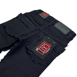 (K) EXIT DENIM JEANS - EX-25093 - BLACK