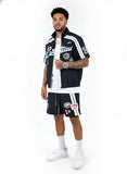 CRAFTED FASHION SHORT SET - CR573 - BLACK