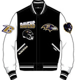 PRO STANDRD BALTIMORE RAVENS TURN IT UP WOOL VARSITY JACKET - FBR6410403 - BLK
