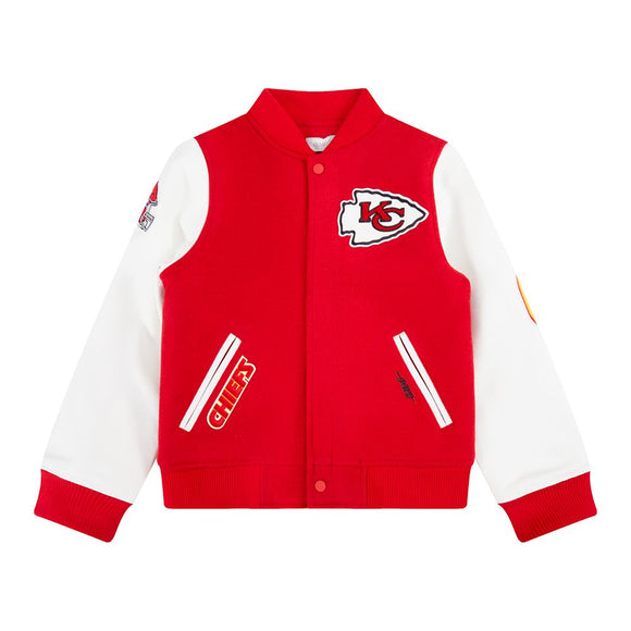 KIDS PRO STANDARD VARSITY JACKET KC CHIEFS - FKCB7410723 - RED