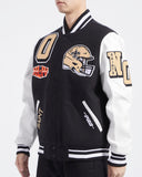 PRO STANDARD NEW ORLEANS SAINTS VARSITY JACKET - FNS6410434 - BLK