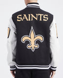 PRO STANDARD NEW ORLEANS SAINTS VARSITY JACKET - FNS6410434 - BLK