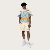 SMOKE RISE  LIMITLESS 2-FER FLEECE SHORT SET - FO26S454SET - ECRU