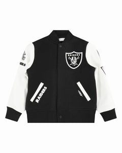 KIDS PRO STANDARD VARSITY JACKET RAIDERS - BLACK /WHITE
