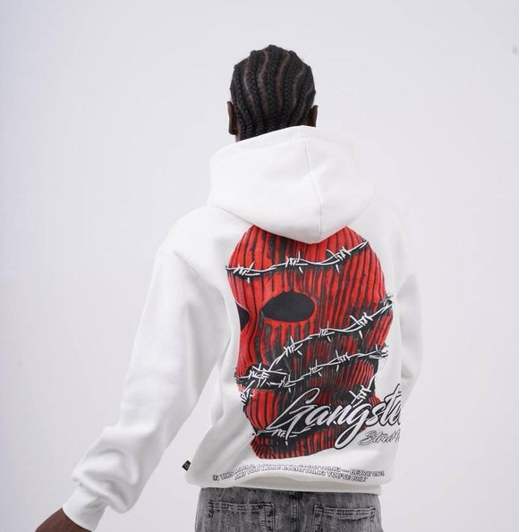 RICH GANG GANGSTER  HOODIE - GG0027- CREAM