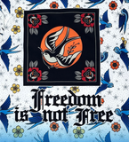 GENUINE "FREEDOM'S NOT FREE" WOVEN SHORT SET - GN5022 - WHITE