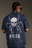 GENUINE "FEAR" WOVEN SHORT SET - GN5024 - NAVY