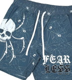 GENUINE "FEAR" WOVEN SHORT SET - GN5024 - NAVY