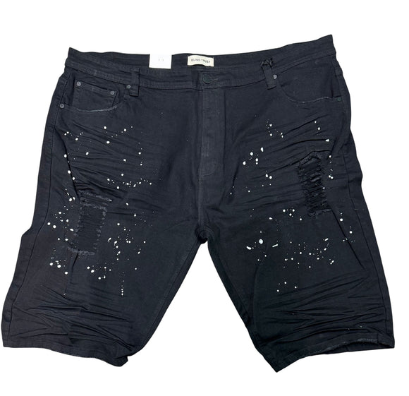 B&T BLIND TRUST JEAN SHORT - BTS21198X - BLACK/WHITE
