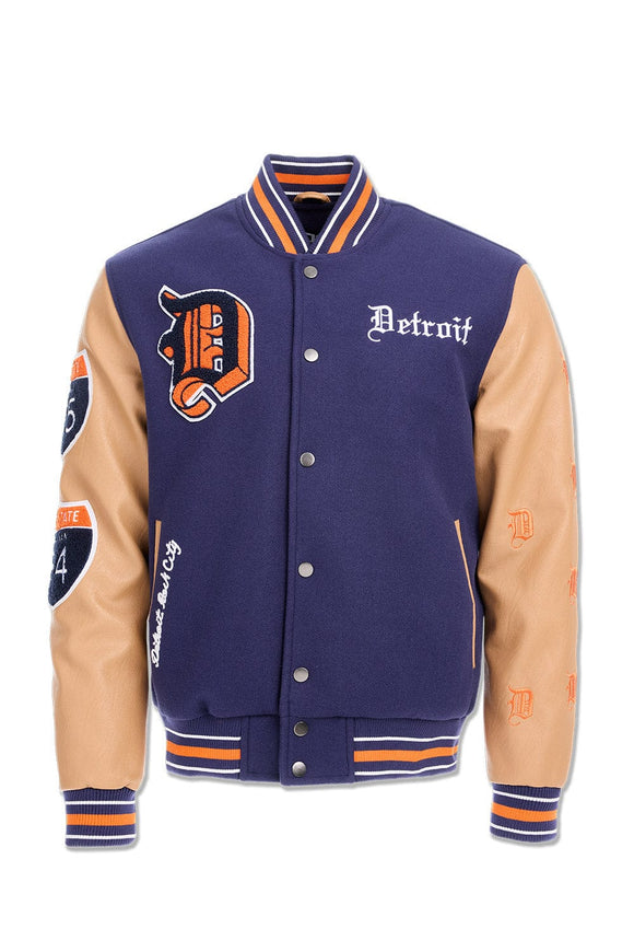 JORDAN CRAIG Varsity Jacket (TIGER) - 91655 - NAVY