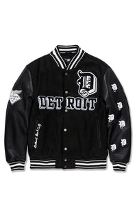 JORDAN CRAIG Varsity Jacket - 91653 - BLACK
