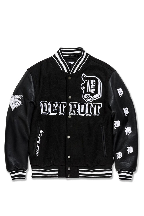 JORDAN CRAIG Varsity Jacket - 91653 - BLACK