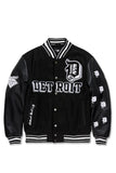 JORDAN CRAIG Varsity Jacket - 91653 - BLACK