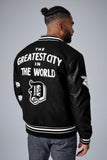 JORDAN CRAIG Varsity Jacket - 91653 - BLACK