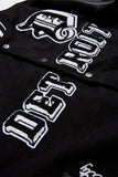 JORDAN CRAIG Varsity Jacket - 91653 - BLACK