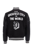 JORDAN CRAIG Varsity Jacket - 91653 - BLACK