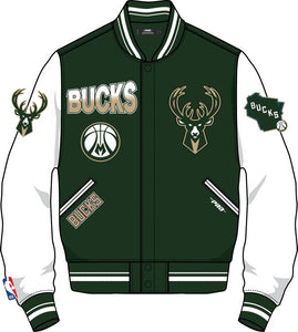 PRO STANDARED MILWAUKEE BUCKS V JACKET - BMB6515646 - OLIVE