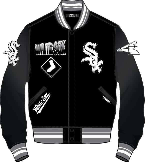 PRO STANDARD CHICAGO WHITE SOX VARCITY JACKET - LCW6314679 - BLK