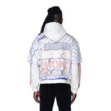 SMOKE RISE FIELD FLEECE 2FER HOODIE - FO25559 - ECRU