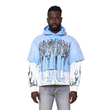 SMOKE RISE UNBREAKABLE HOODIE - FO25617 - CAROLINA BLU