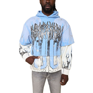 SMOKE RISE UNBREAKABLE HOODIE - FO25617 - CAROLINA BLU