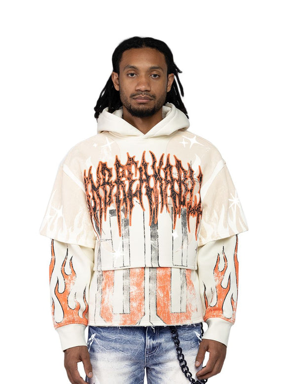 SMOKE RISE UNBREAKABLE HOODIE - FO25617 - ORANGE
