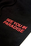 SEE YOU IN PARADISE FLEECE SET - 8899HSET - BLK/RED