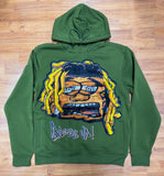 PJ MARK GRAPHIC HOODIE - F25101 - OLIVE