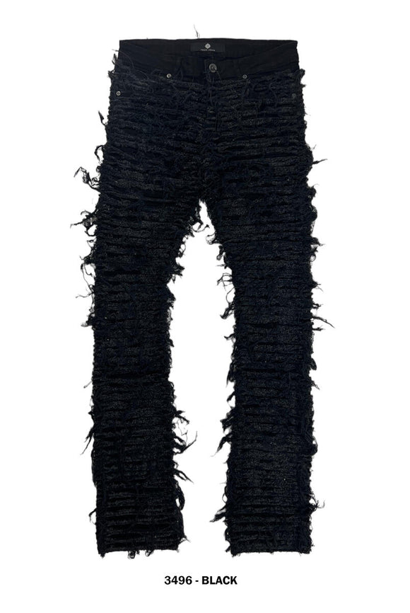 FOCUS STACKED JEANS - 3496 - BLACK