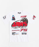 REASON BRAND JAWS RACING T-SHIRT - JAW-18 - WHITE