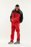 KINDRED RHINESTONE NYLON TRACK SUIT - KD2236SET - RED/BLACK