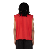 SMOKE RISE  GRAPHIC MUSCLE TANK TOP - KT25253 - RED
