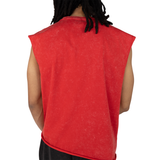 SMOKE RISE  GRAPHIC MUSCLE TANK TOP - KT25253 - RED