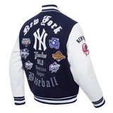 PRO STANDARD NEW YORK YANKEES JACKET - LNY6314653 - NAVYBLUE/WHITE