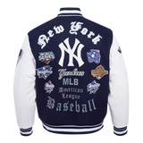 PRO STANDARD NEW YORK YANKEES JACKET - LNY6314653 - NAVYBLUE/WHITE