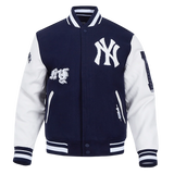 PRO STANDARD NEW YORK YANKEES JACKET - LNY6314653 - NAVYBLUE/WHITE