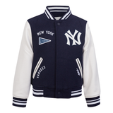 KIDS PRO STANDARD VARSITY JACKET NY YANKEES - NAVY