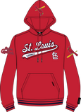 PRO STANDARD ST. LOUIS CARDINALS SCRIPT TAIL HOODIE - LSC5314436- RED