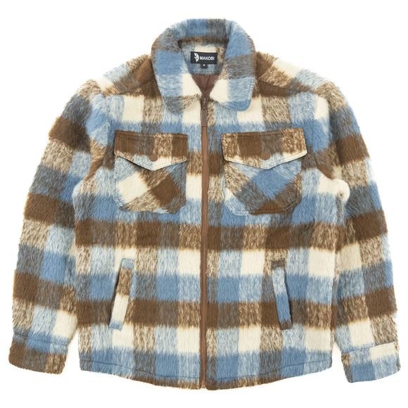 B&T MAKOBI GABANA SHIRT JACKET - M1048B - BROWN