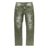 MAKOBI "BIONCO" DENIM JEANS - M1753 - OLIVE